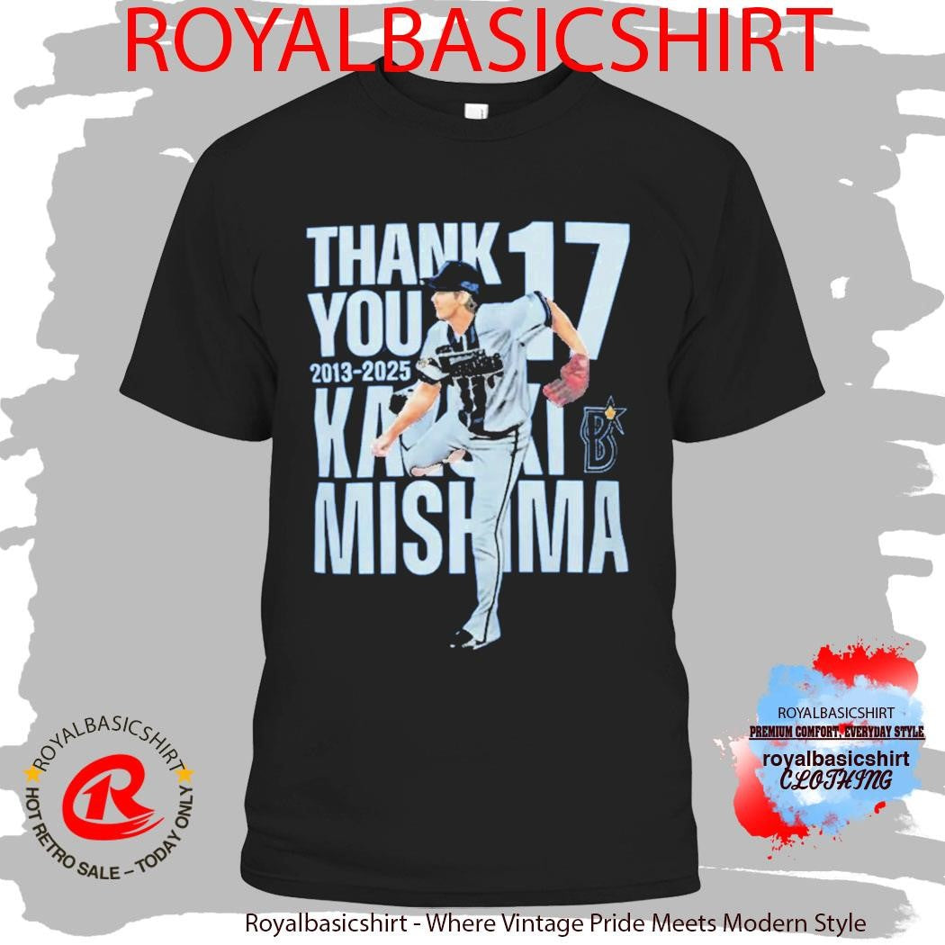 Official Kimitaka Tosshiro Thank You Kazuki Mishima 17 Shirt