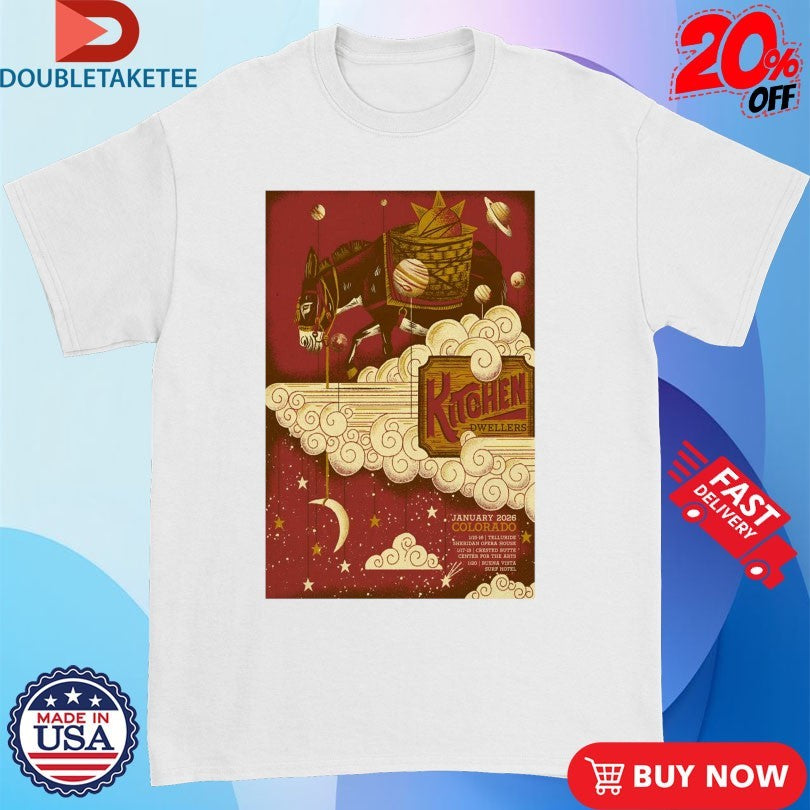 Official Kitchen Dwellers Jan 2026 Colorado Tour Shirts