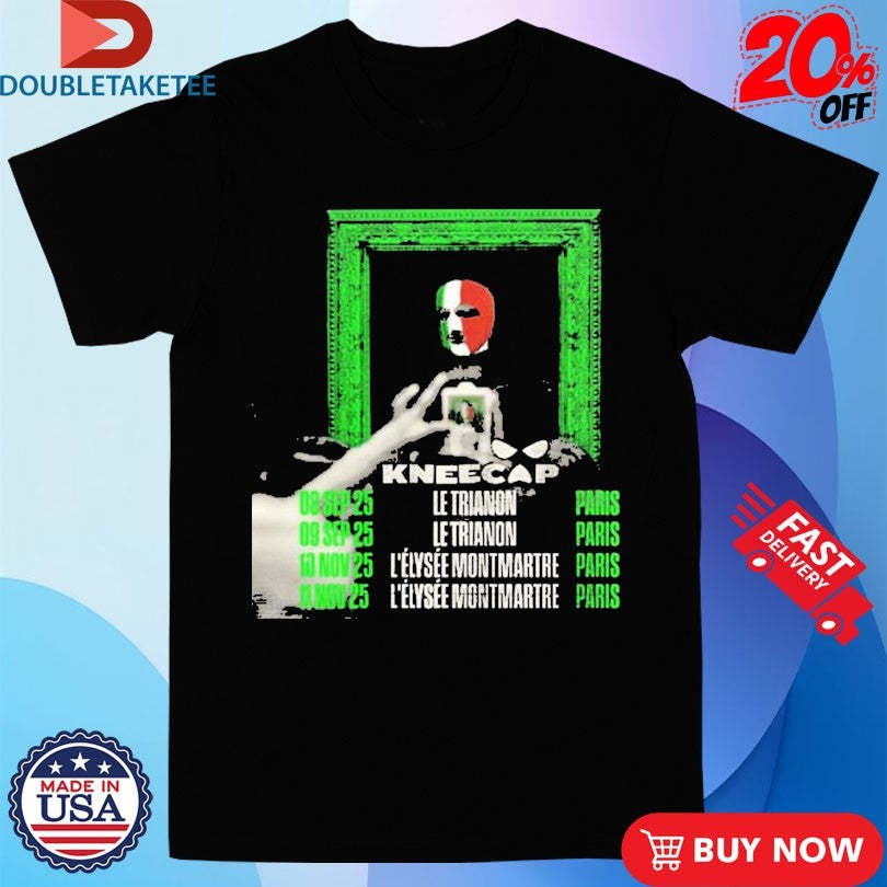 Official Kneecap EU Tour 2025 Dates Paris T-shirts