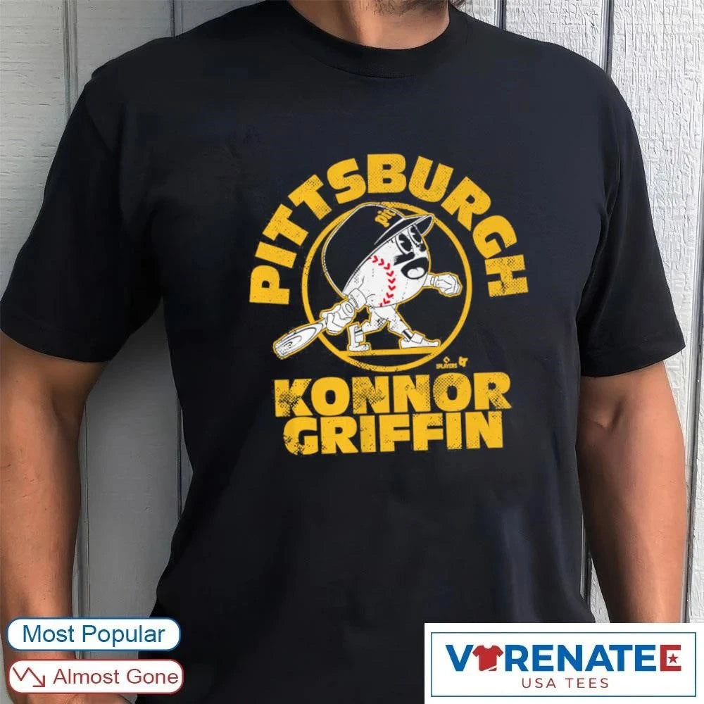 Official Konnor Griffin Pittsburgh Pirates MLB Baseball Buddies T-Shirt