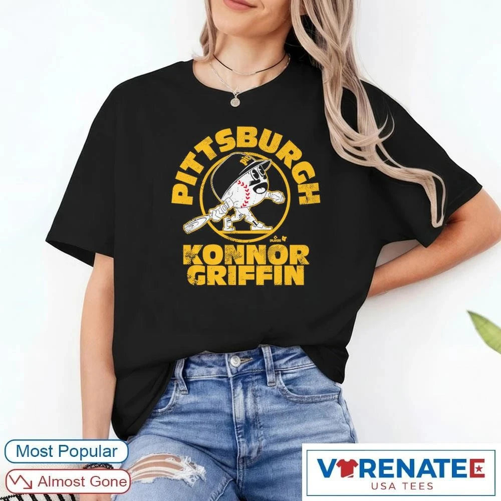 Official Konnor Griffin Pittsburgh Pirates MLB Baseball Buddies T-Shirt