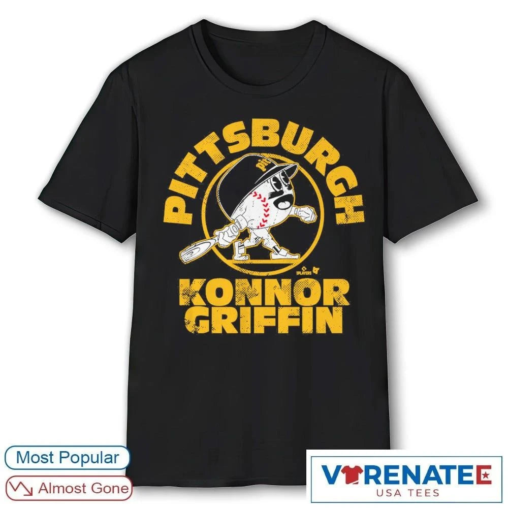 Official Konnor Griffin Pittsburgh Pirates MLB Baseball Buddies T-Shirt
