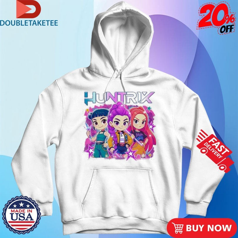 Official Kpop Demon Hunters Huntrix Caricature Shirts