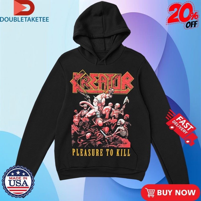 Official Kreator Pleasure To Kill Skeletons Shirts