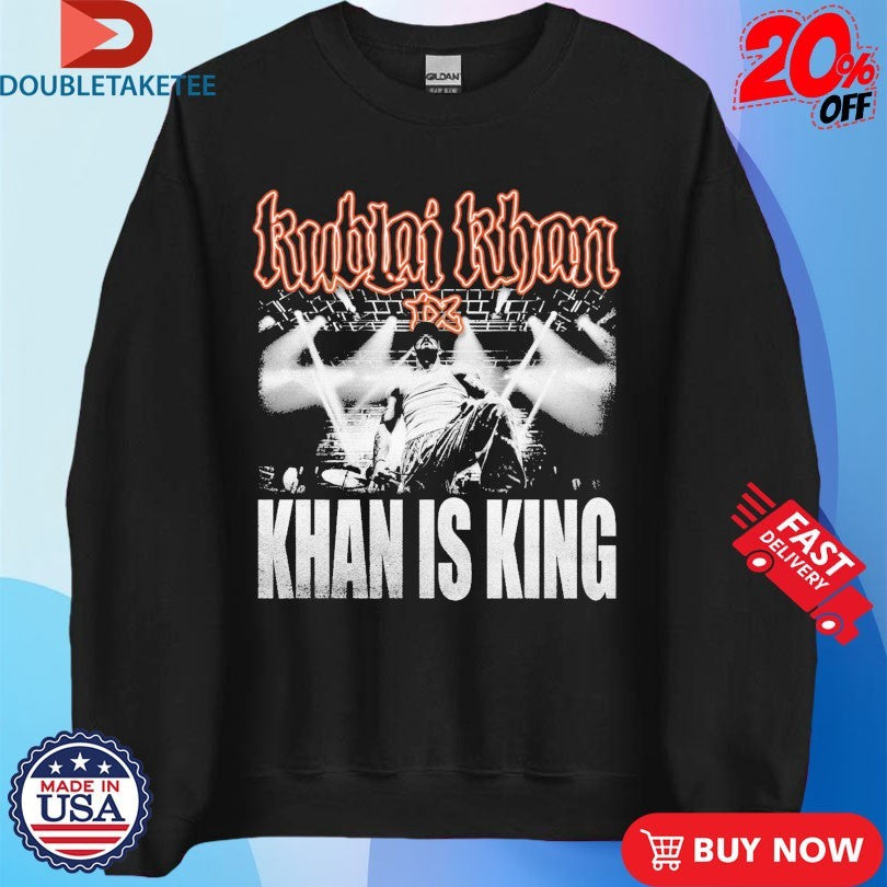 Official Kublai Khan Tx Khan Is King Live Photo Shirts