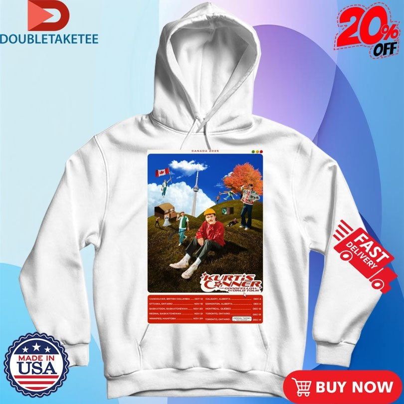 Official Kurtis Conner The Goodfellow World Tour 2025 Canada Shirts