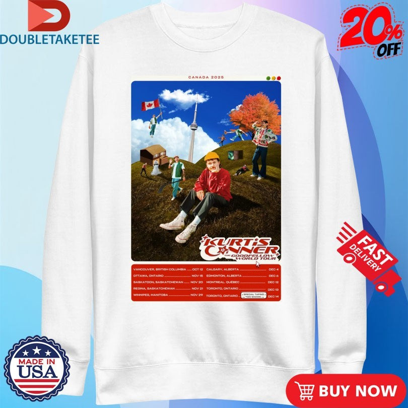Official Kurtis Conner The Goodfellow World Tour 2025 Canada Shirts