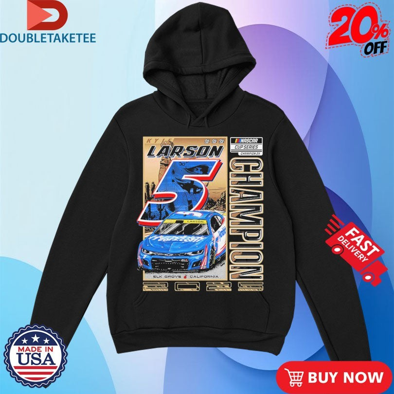 Official Kyle Larson 2X No.5 Nascar Cup Series Champion Shirts
