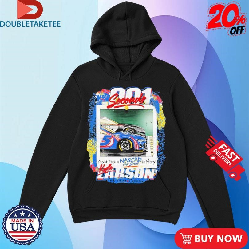 Official Kyle Larson There Is No Place Like Kansas Closest Finish In Nascar History Grove California Shirts