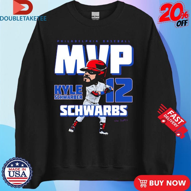 Official Kyle Schwarber Philadelphia Phillies Schwarber MVP Caricature Shirts
