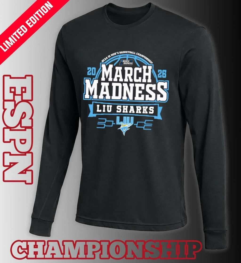 Official LIU Sharks Men’s Basketball March Madness Bound T-Shirt