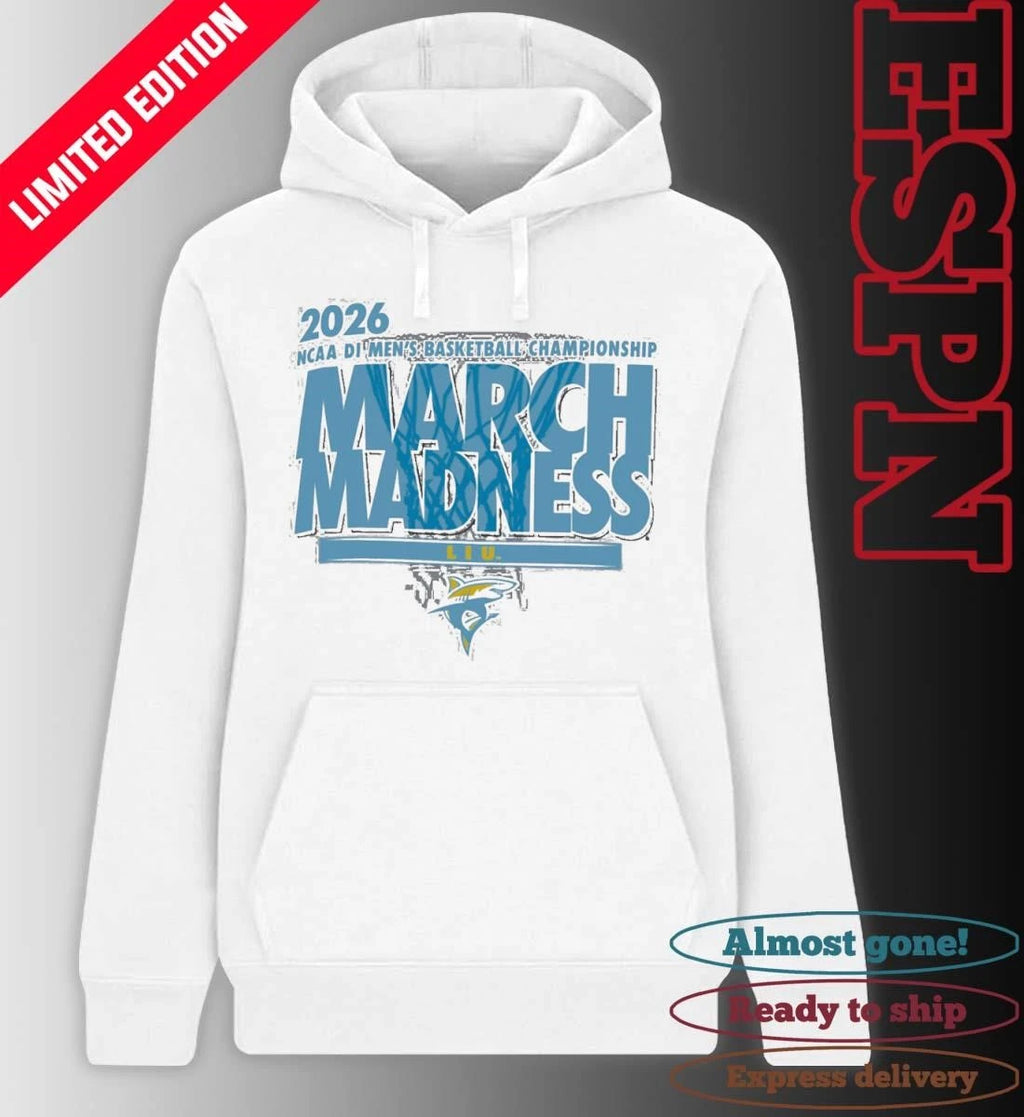 Official LIU Sharks Men’s Basketball Single Team NCAA March Madness Shirt
