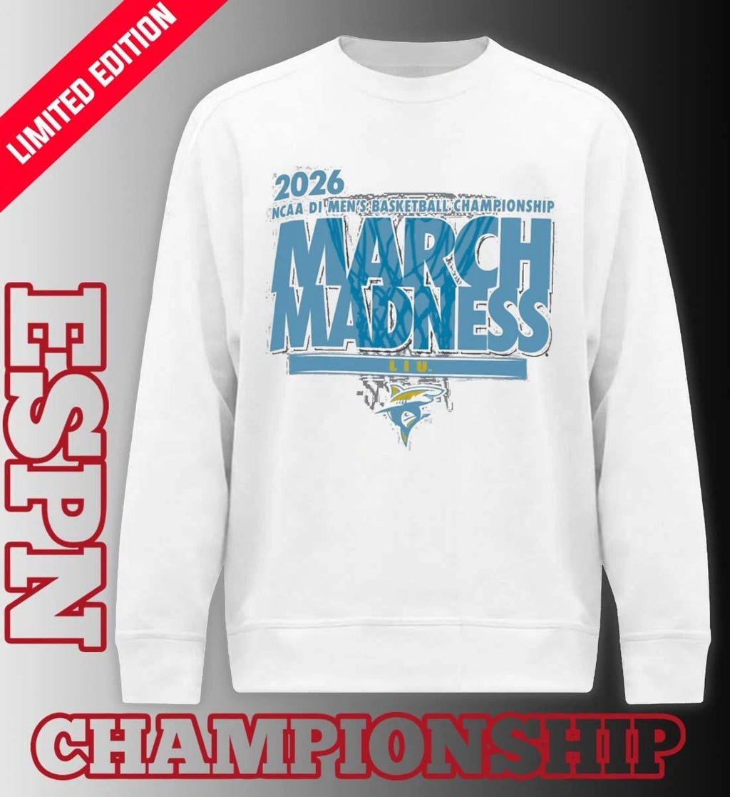 Official LIU Sharks Men’s Basketball Single Team NCAA March Madness Shirt