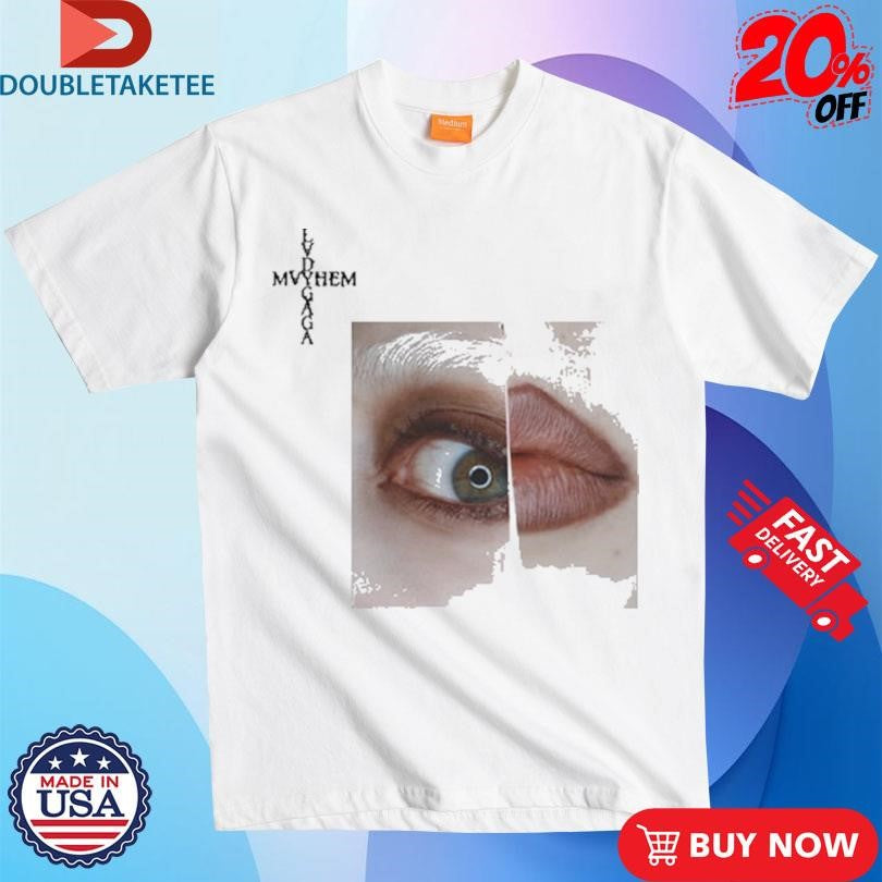 Official Lady Gaga Mayhem Close Up Photo Shirts