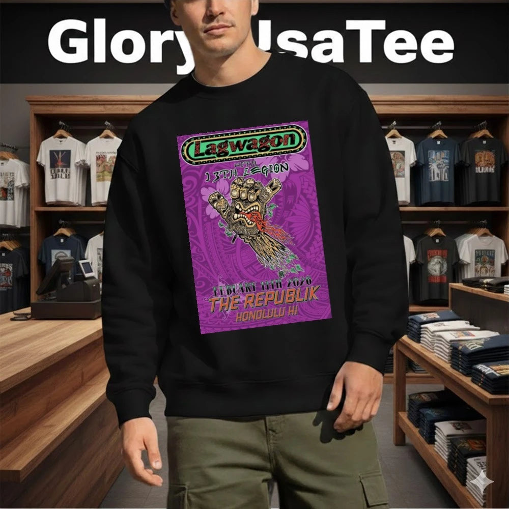 Official Lagwagon Honolulu, HI February 11 2026 Concert Poster Shirt