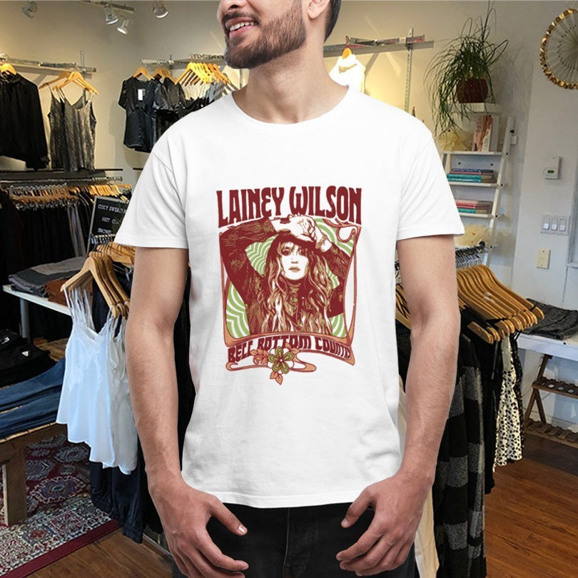 Official Lainey Wilson Bell Bottom Country Peach Shirts