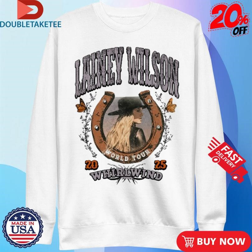 Official Lainey Wilson Whirlwind World Tour 2025 Horseshoe Shirts
