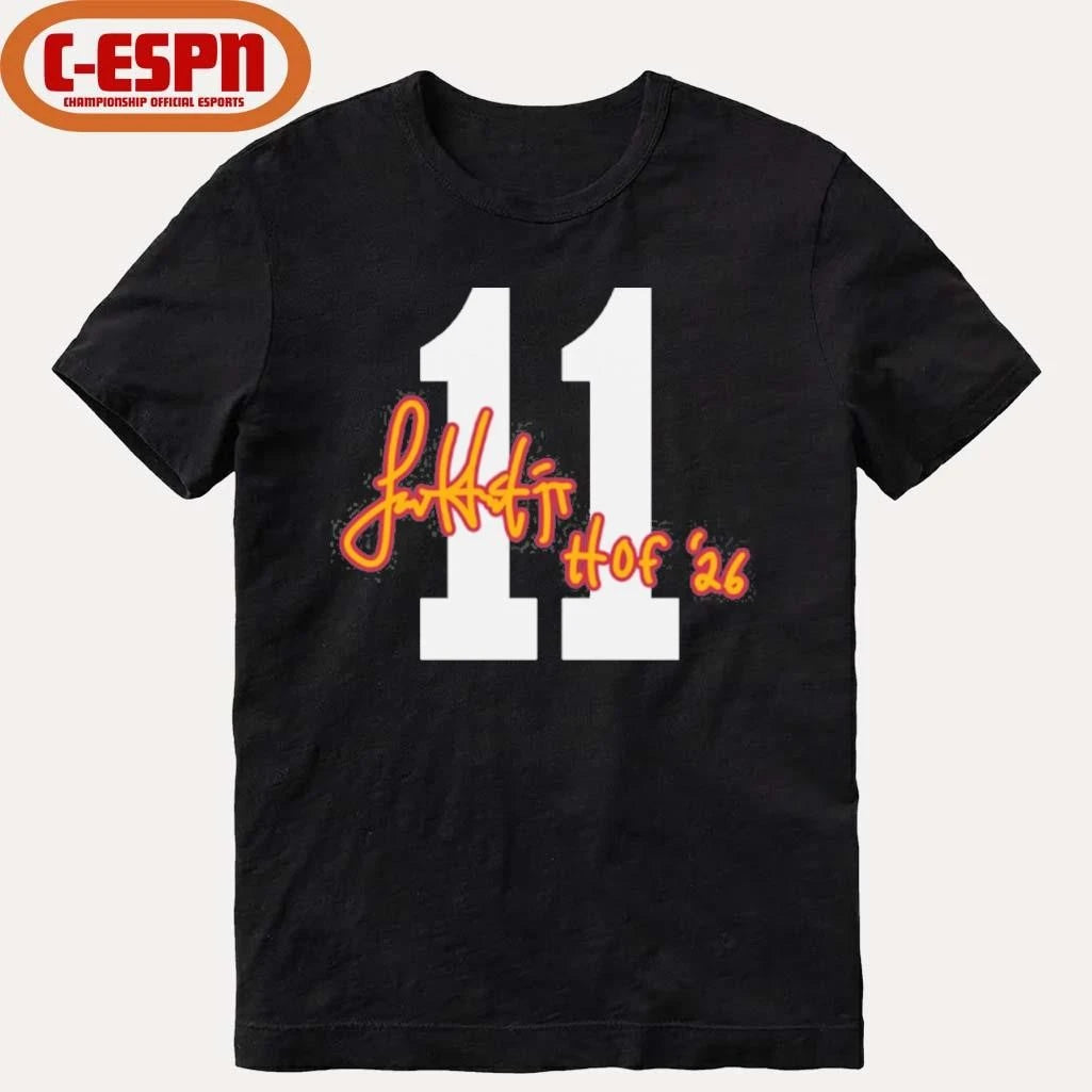 Official Larry Fitzgerald Cardinals Class of 2026 Elected Signature T-Shirt