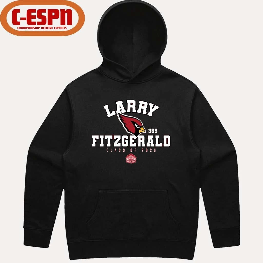 Official Larry Fitzgerald Cardinals Class of 2026 Enshrinee T-Shirt