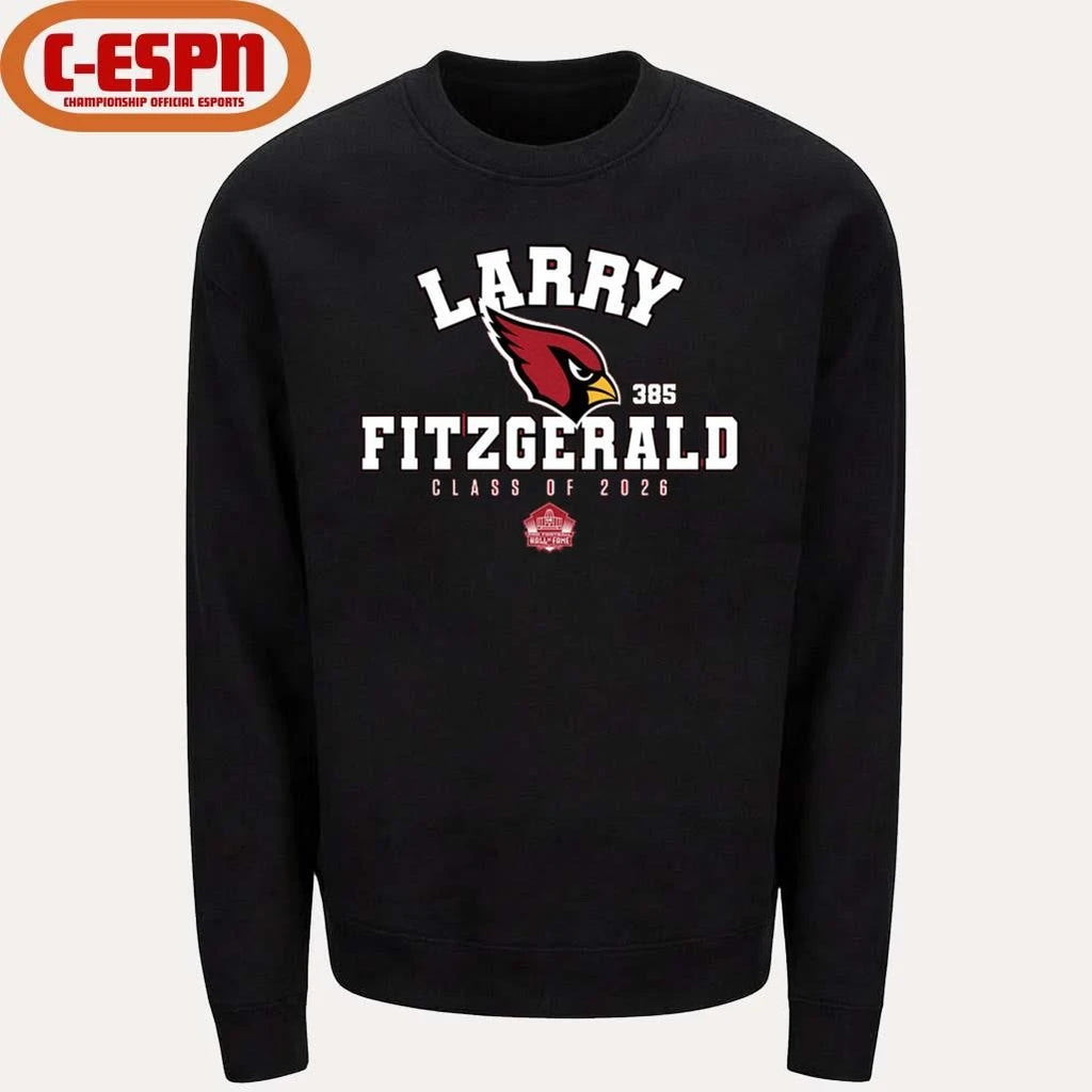 Official Larry Fitzgerald Cardinals Class of 2026 Enshrinee T-Shirt