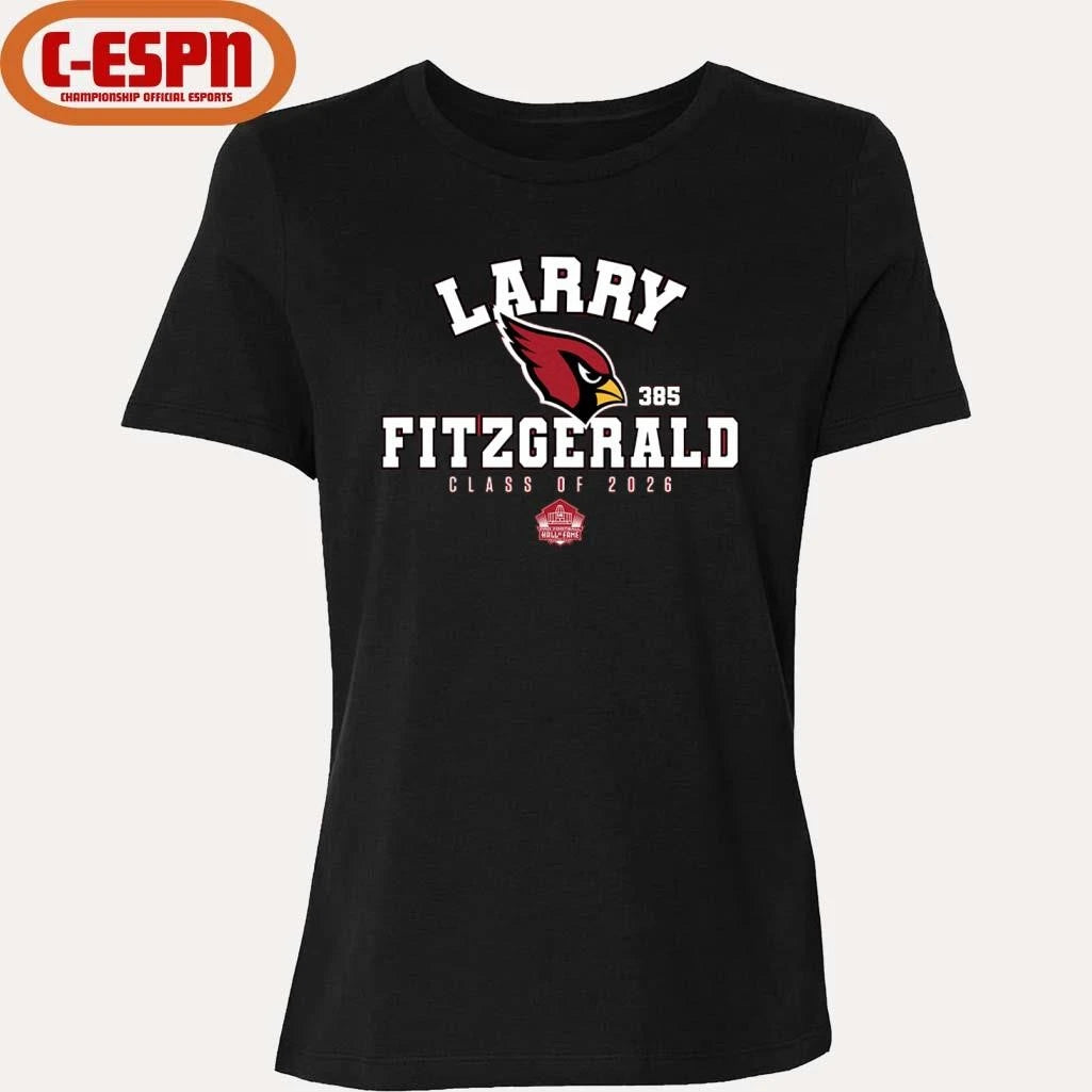 Official Larry Fitzgerald Cardinals Class of 2026 Enshrinee T-Shirt