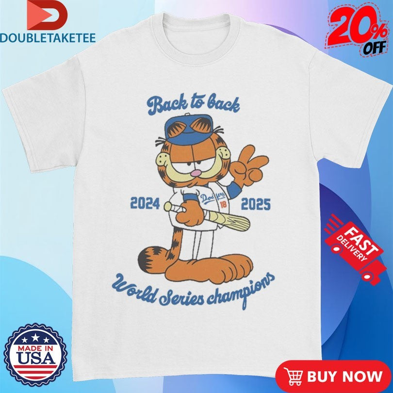 Official Lasagna Los Angeles Dodgers Back To Back 2024 2025 World Series Championship Shirts