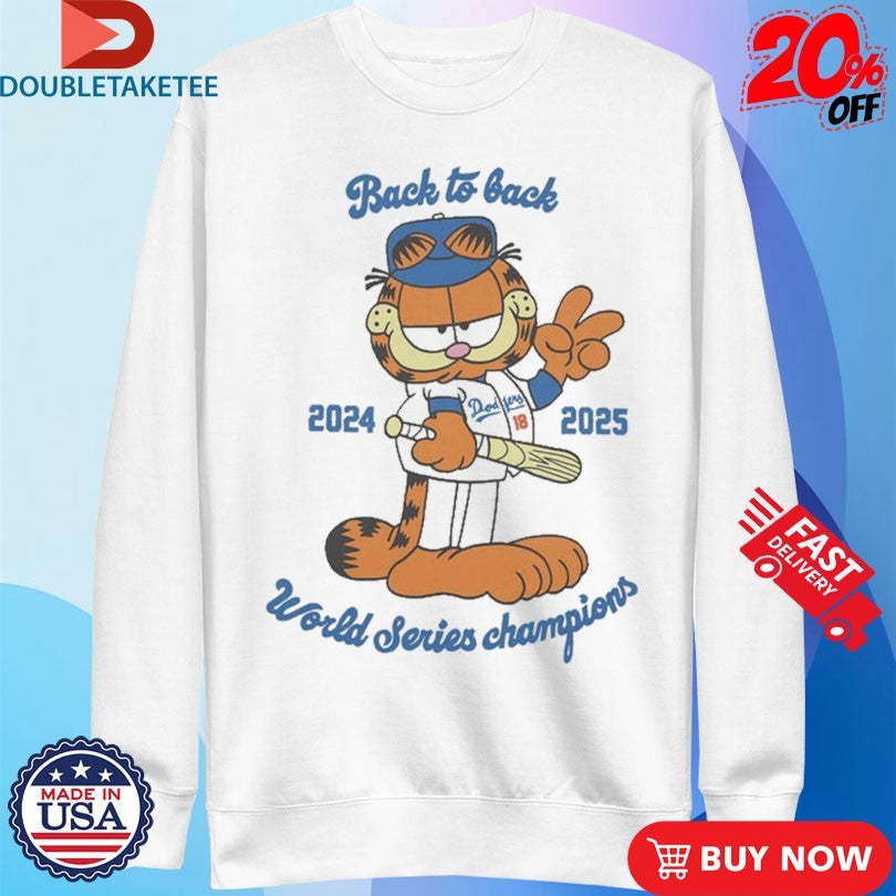 Official Lasagna Los Angeles Dodgers Back To Back 2024 2025 World Series Championship Shirts