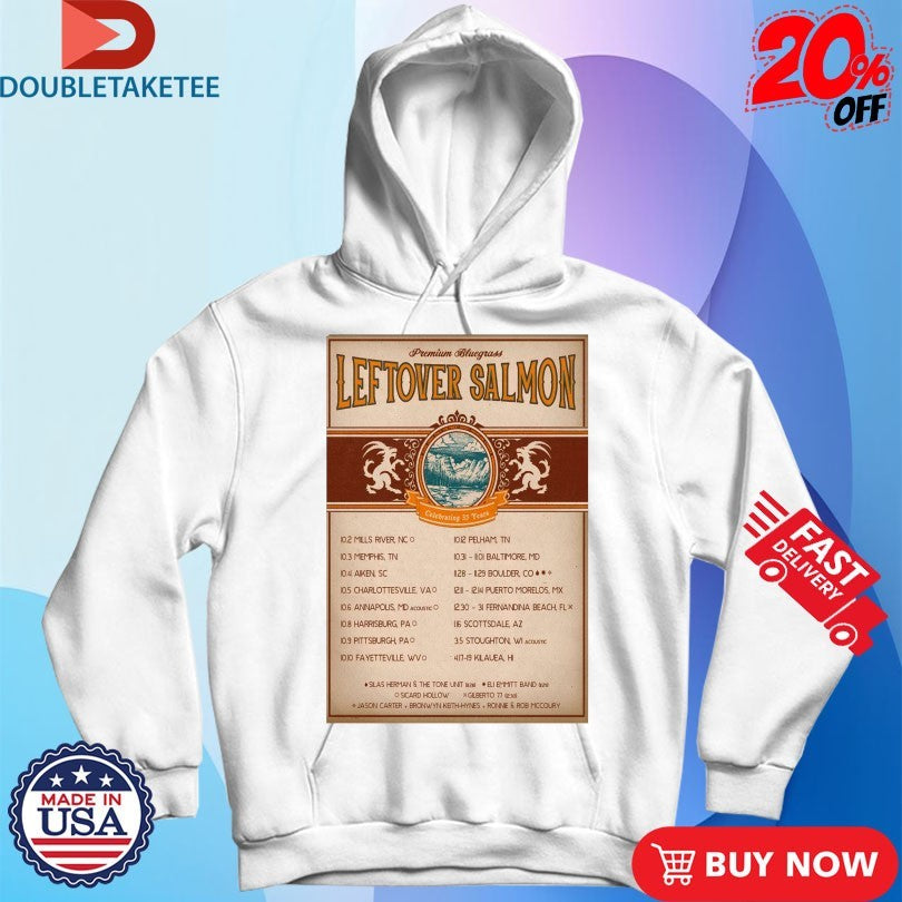 Official Leftover Salmon Celeb 35 Years 2025 Tour Shirts