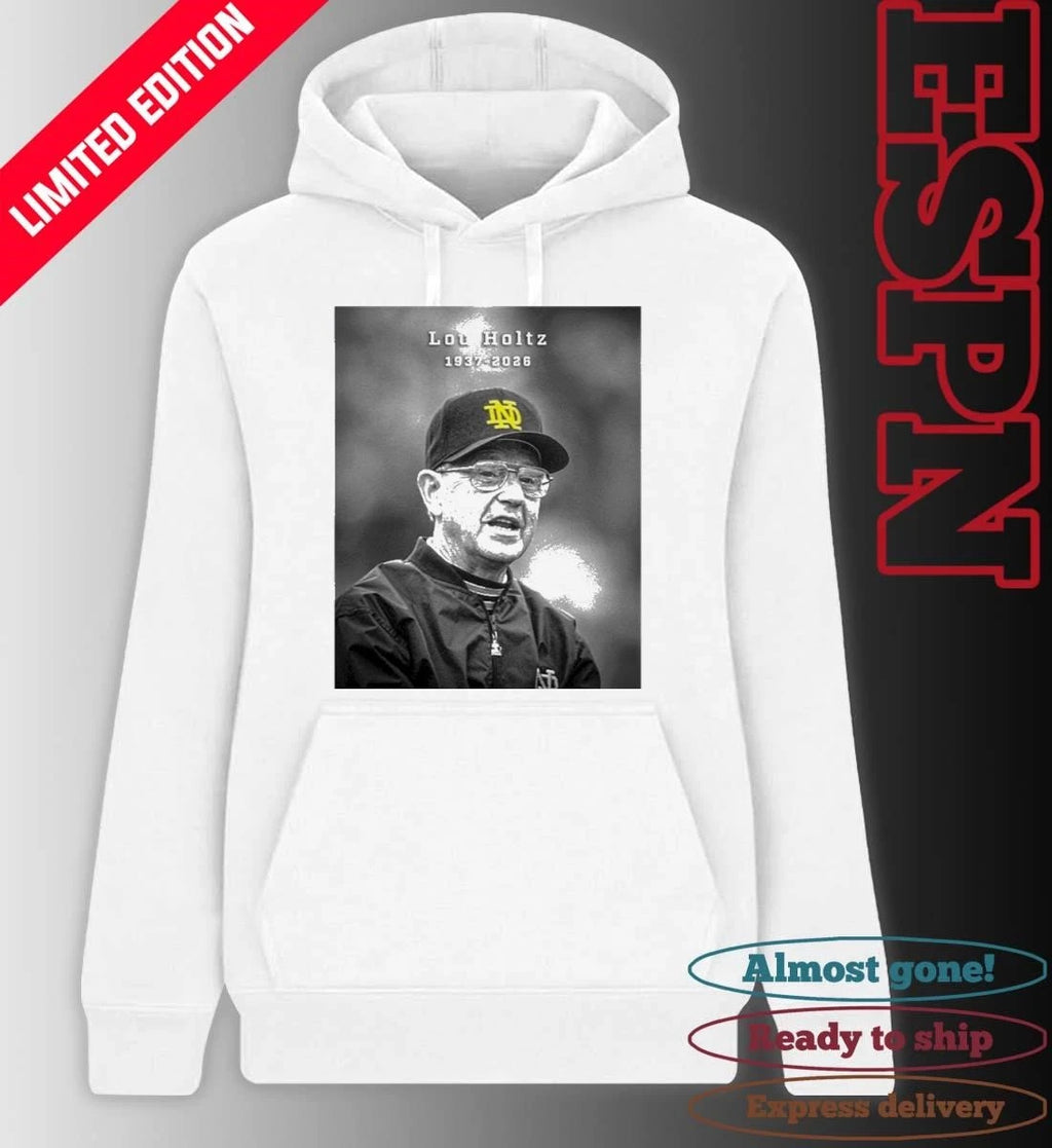 Official Legendary Notre Dame Coach Lou Holtz 1937-2026 Shirt