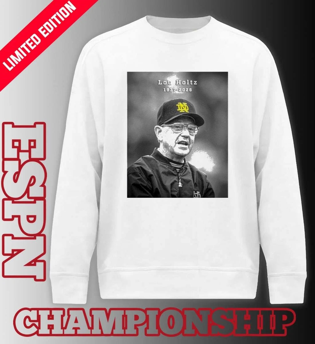 Official Legendary Notre Dame Coach Lou Holtz 1937-2026 Shirt