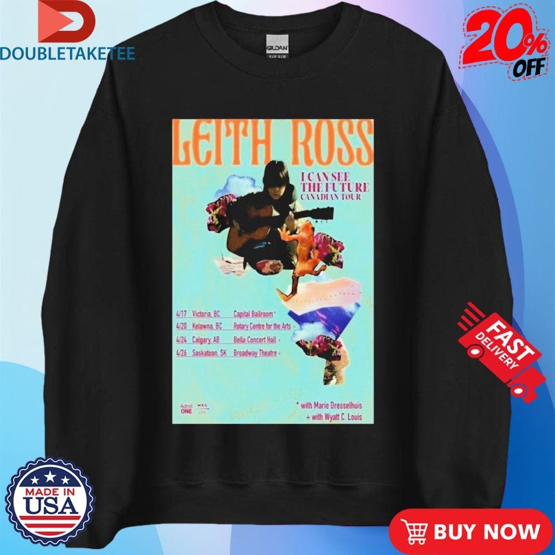Official Leith Ross I Can See The Future Canadian Tour 2026 Dates Shirts
