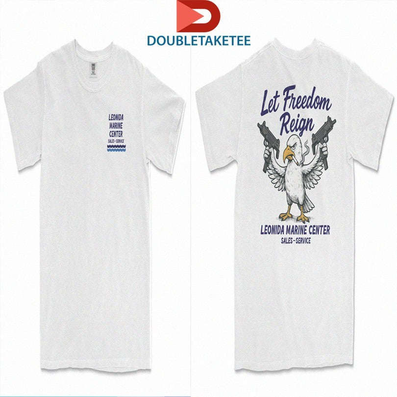 Official Leonida Marine Center Let Freedom Reign Jason Duval GTA VI Trailer Sales Service Smoking Shirts