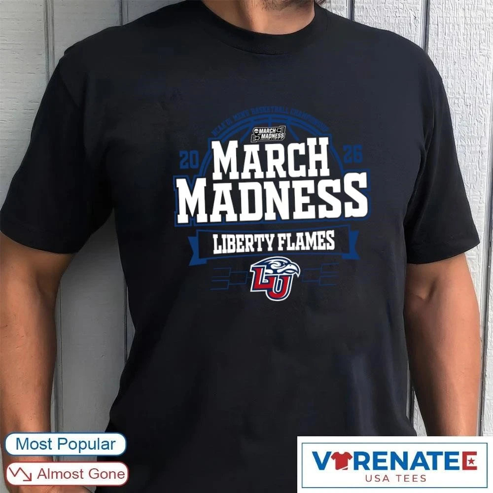 Official Liberty Flames 2026 NCAA DI Men’s Basketball Championship March Madness Bound T-Shirt