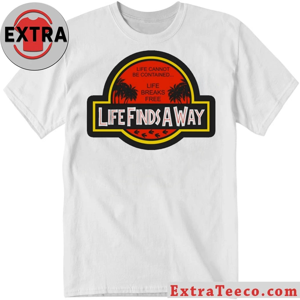 Official Life Finds A Way Logo T-shirt