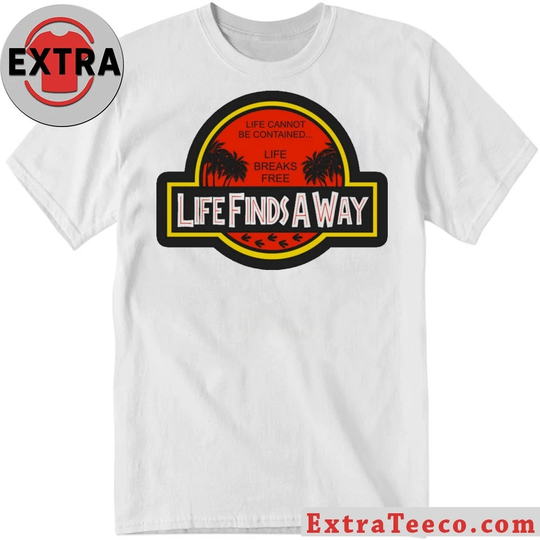 Official Life Finds A Way Logo T-shirt