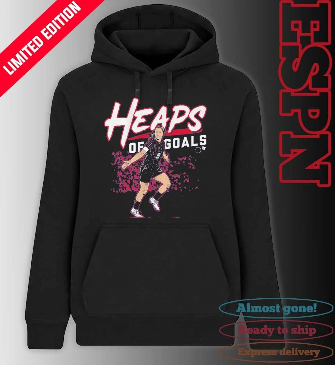 Official Lindsey Heaps Heaps of Goals T-Shirt