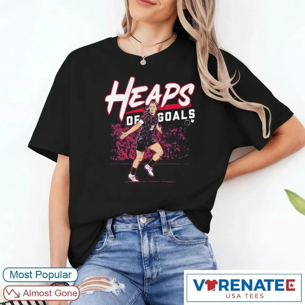 Official Lindsey Heaps Heaps of Goals USA Soccer Team T-Shirt
