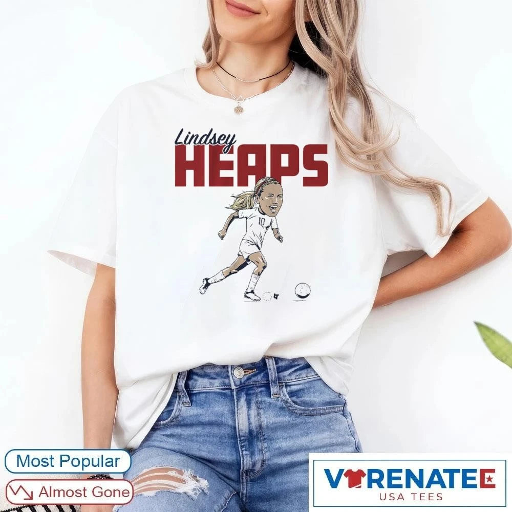 Official Lindsey Heaps USA Soccer Team Caricature T-Shirt