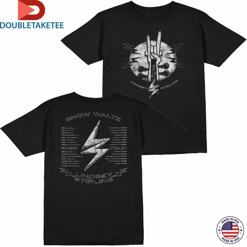 Official Lindsey Stirling Rock On Winter Tour 2023 Guitar Shirts
