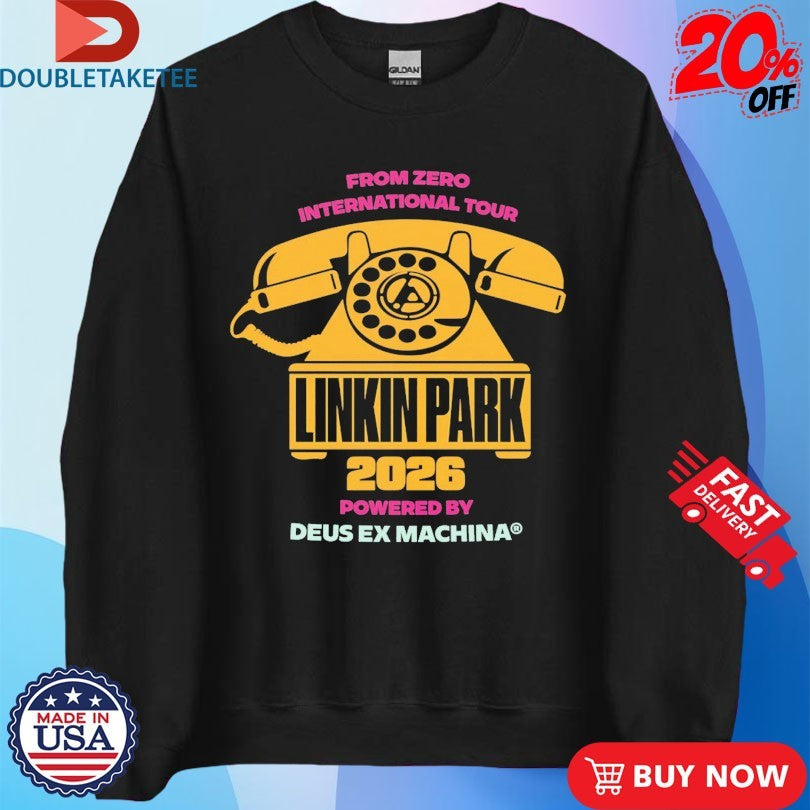 Official Linkin Park From Zero International Tour 2026 Deus Ex Machina Shirts