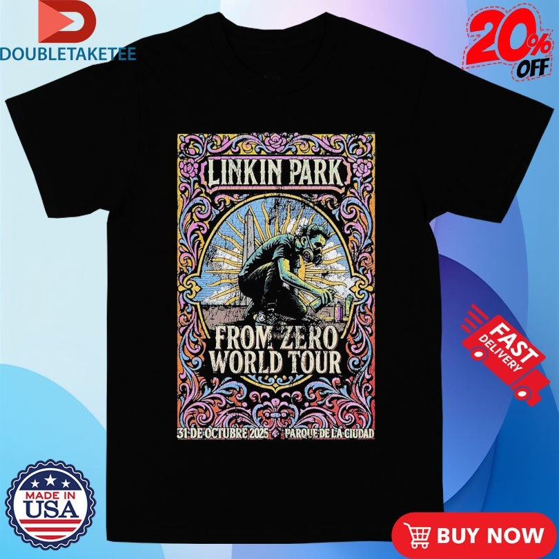Official Linkin Park From Zero World Tour 2025 Buenos Aires Argentina At Parque De La Ciudad On October 31 2025 Meteora Shirts