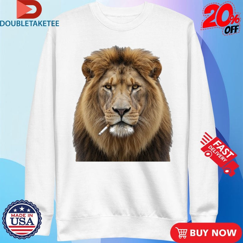 Official Lion Smoking Cigarette Shirts
