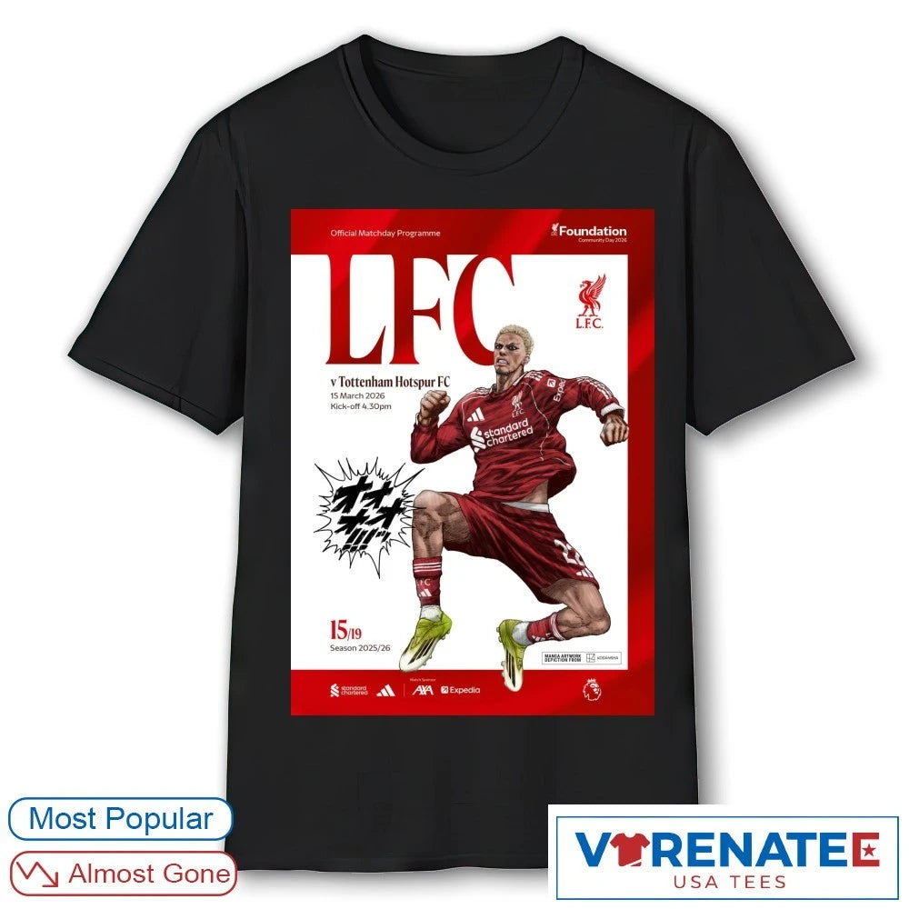 Official Liverpool FC vs Tottenham Hotspur FC Kick-off March 15, 2026 Poster T-Shirt