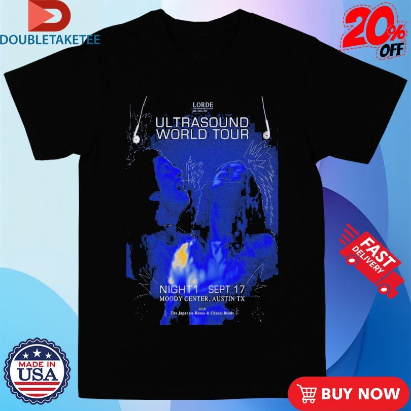 Official Lorde Ultrasound World Tour 2025 Moody Center Austin, TX Shirts