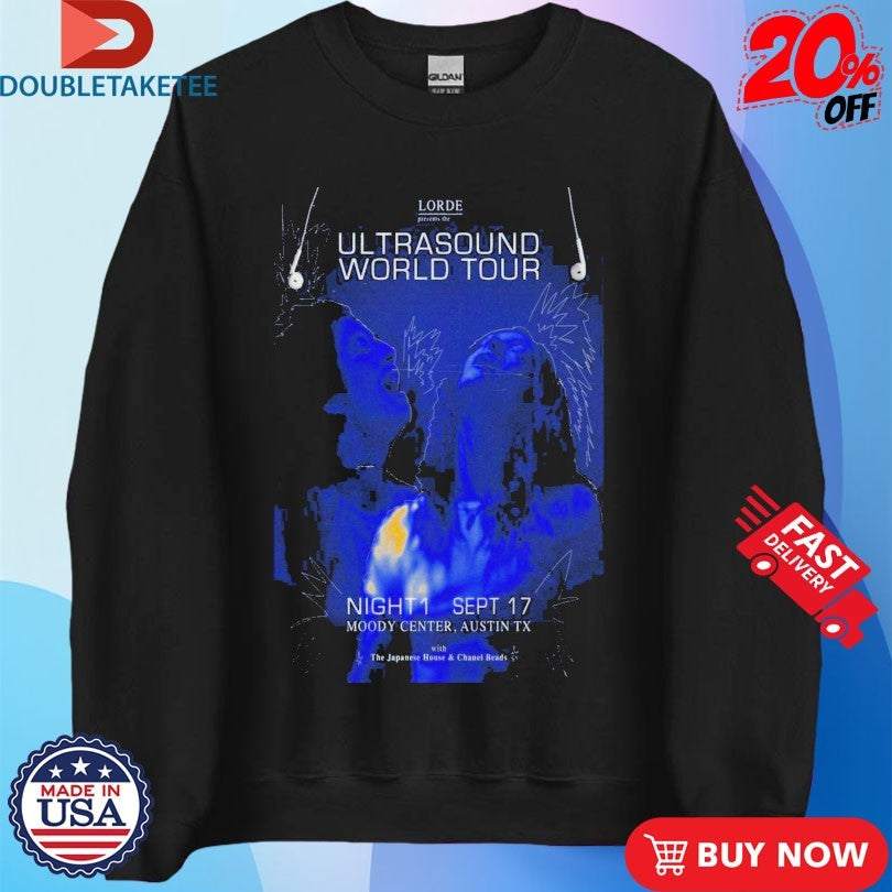 Official Lorde Ultrasound World Tour 2025 Moody Center Austin, TX Shirts