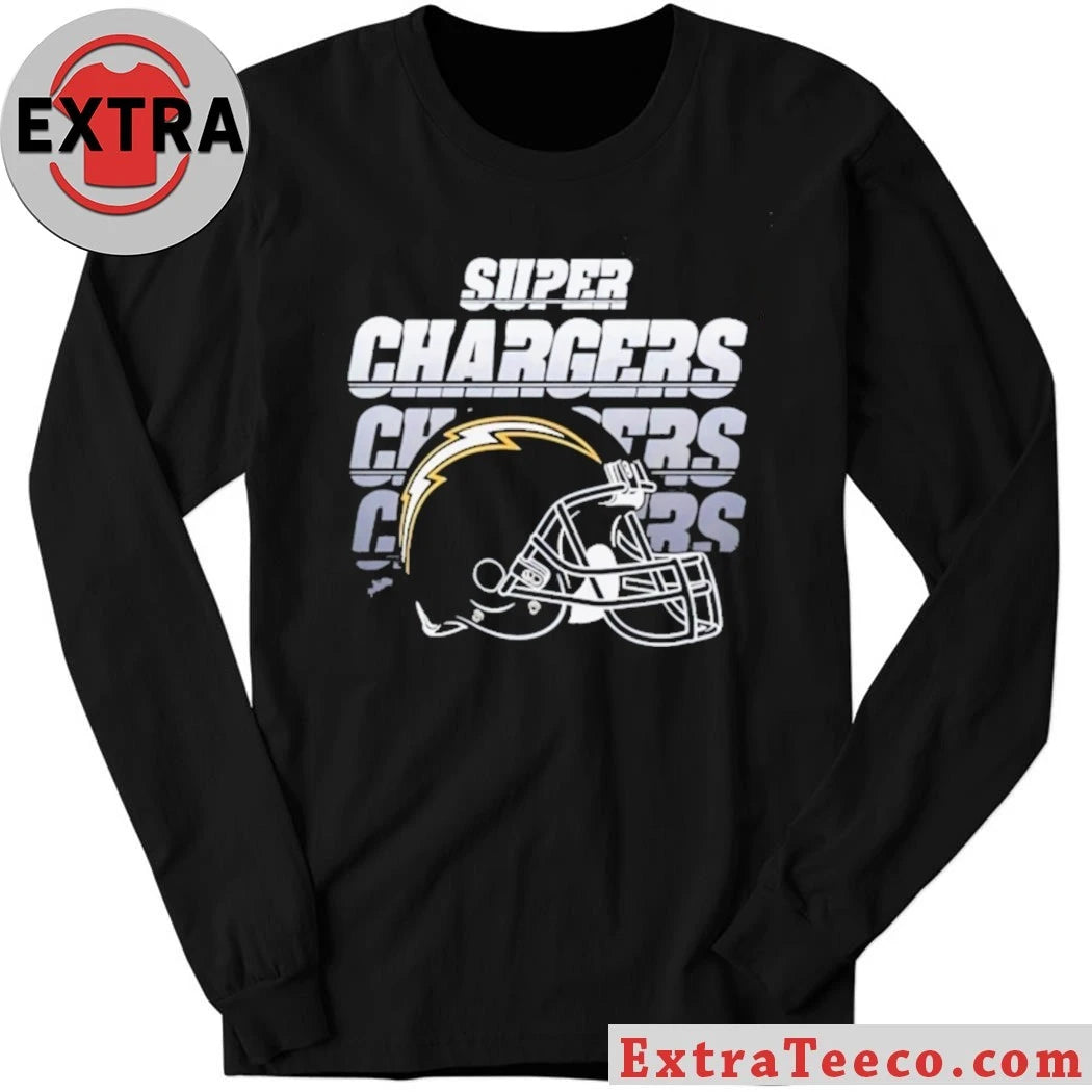 Official Los Angeles Chargers Super Chargers Helmet Shirt