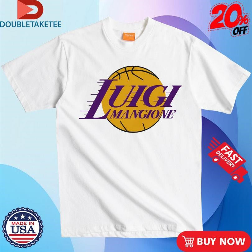 Official Los Angeles Lakers X Luigi Mangione Logo Shirts