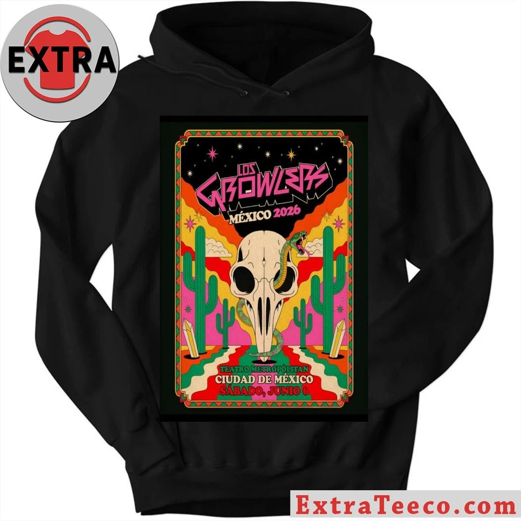 Official Los Growlers Mexico City June 6 2026 Poster Shirt