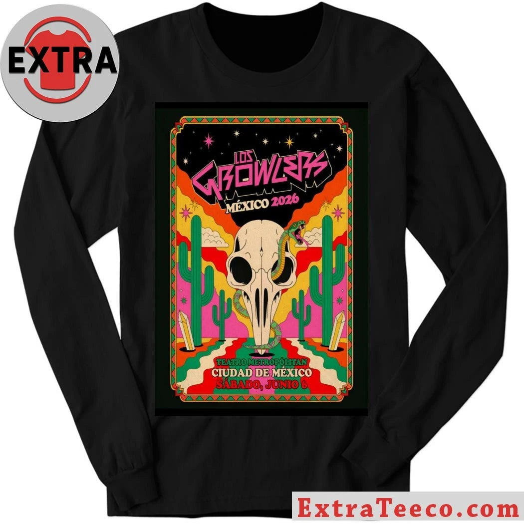 Official Los Growlers Mexico City June 6 2026 Poster Shirt
