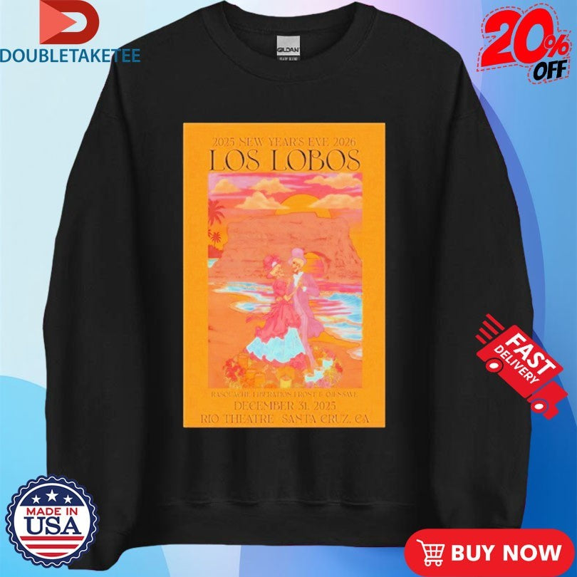 Official Los Lobos Rio Theatre Santa Cruz, CA December 31 2025 Shirts